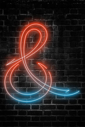 "Neon Ampersand"